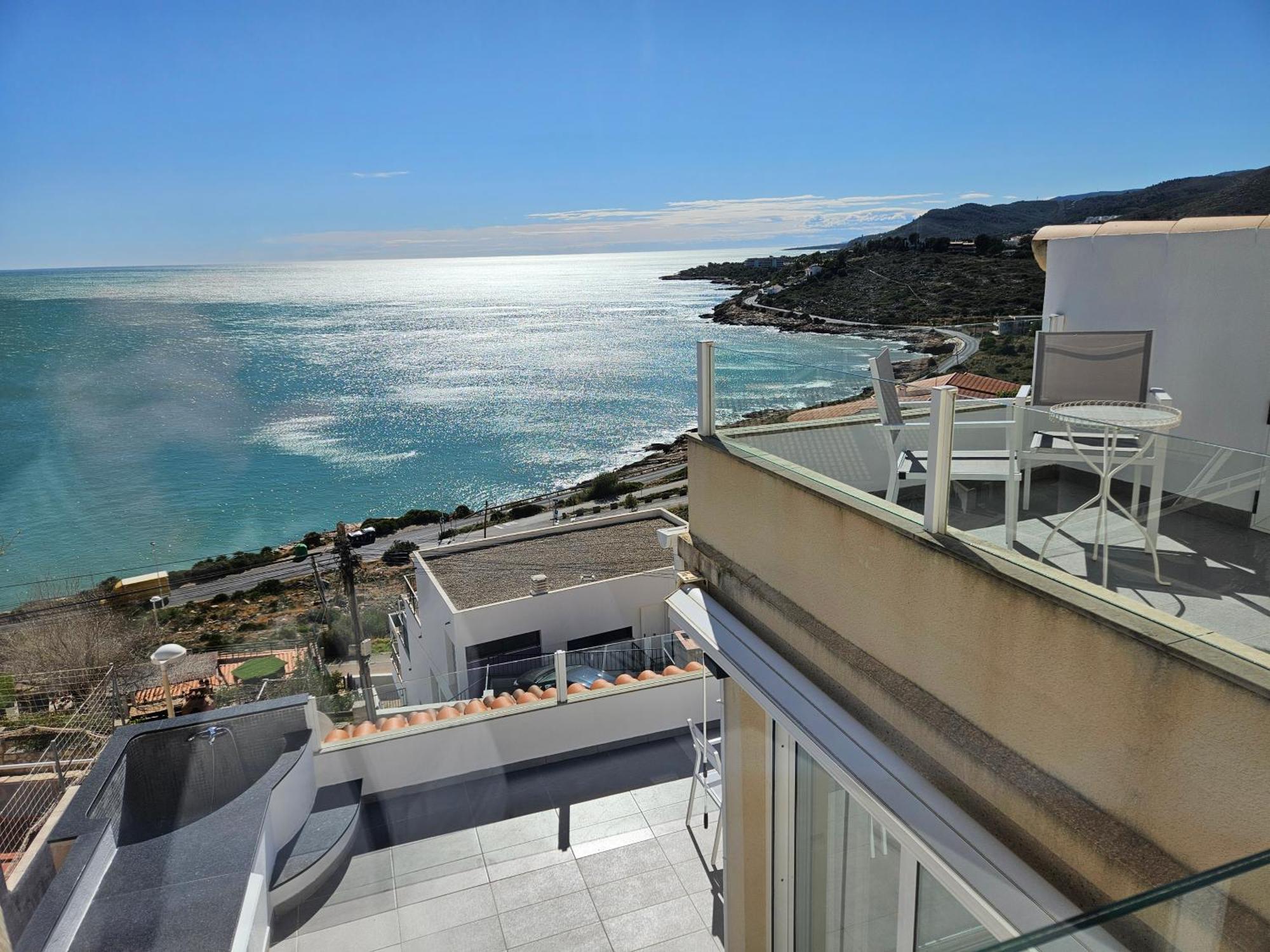 Fantastico Duplex Con Vistas Impresionantes Al Mar Lägenhet Peñíscola Exteriör bild