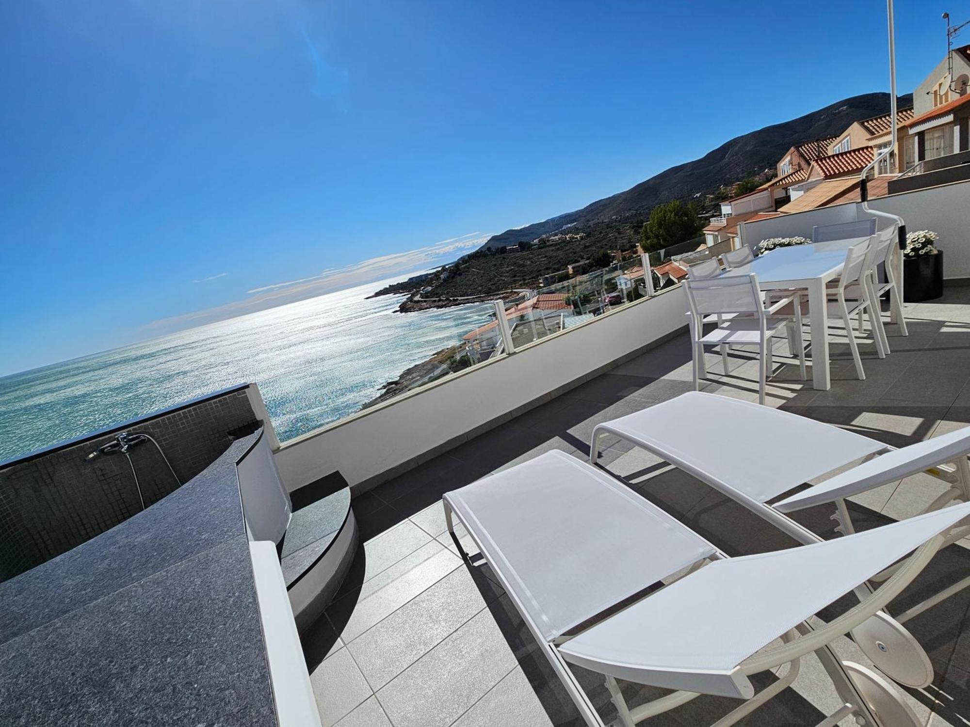 Fantastico Duplex Con Vistas Impresionantes Al Mar Lägenhet Peñíscola Exteriör bild