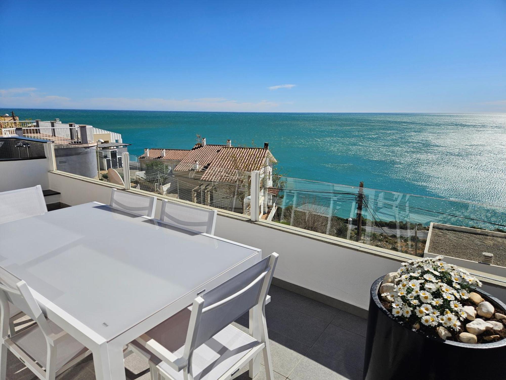 Fantastico Duplex Con Vistas Impresionantes Al Mar Lägenhet Peñíscola Exteriör bild