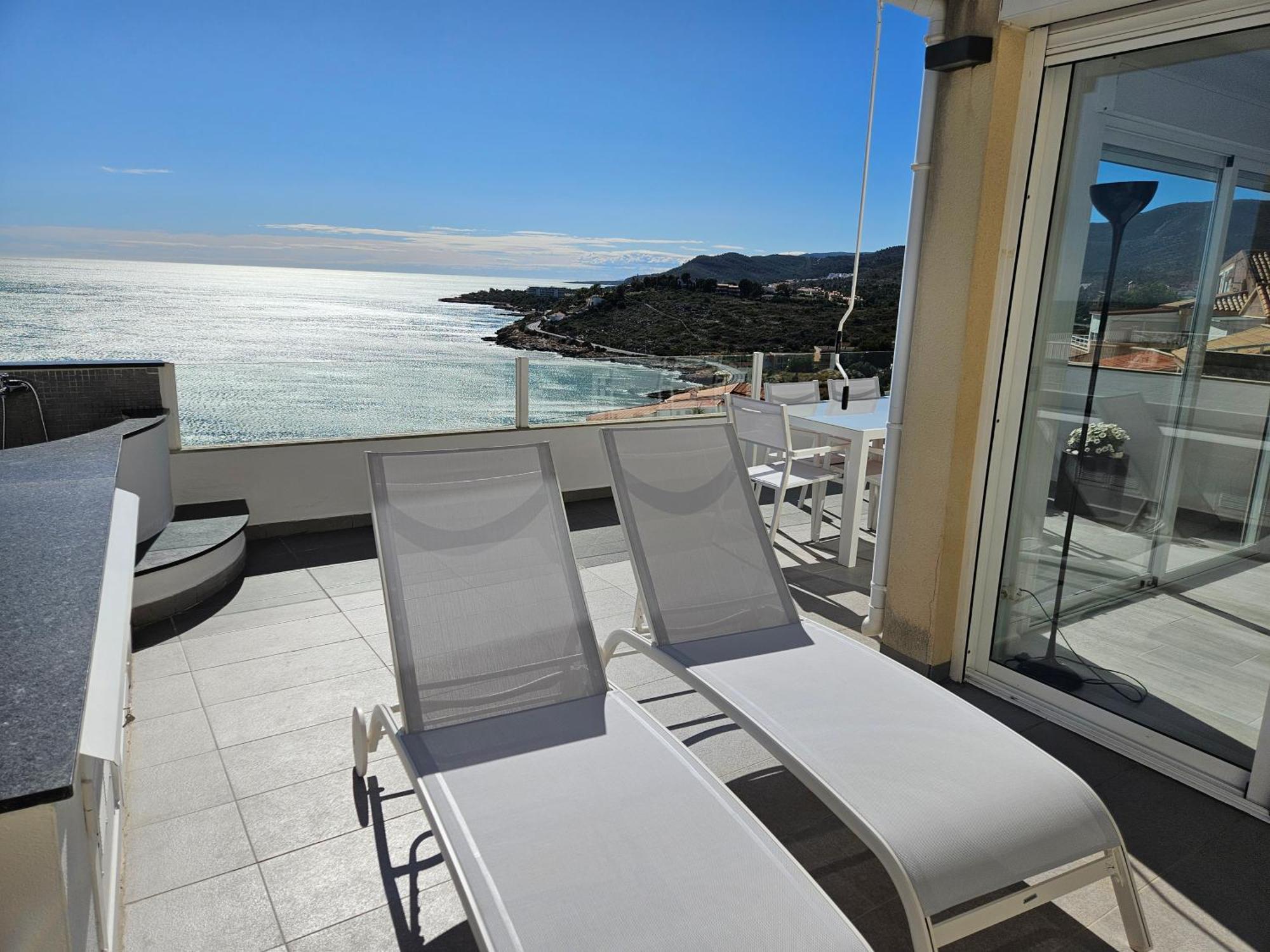 Fantastico Duplex Con Vistas Impresionantes Al Mar Lägenhet Peñíscola Exteriör bild